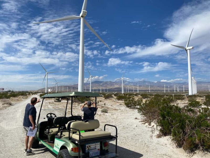Palm Springs: Guided Golf Cart Windmill Tour - Educational Content on Wind Energy Development