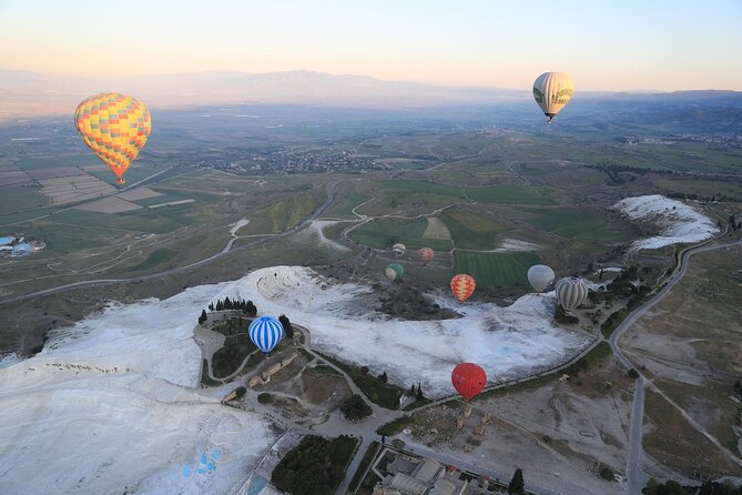 Pamukkale Hot Air Balloon w/Flight Certificates,Champagne Toast & Hotel Transfer - The Tour Starts with Convenient Hotel Transfers in Pamukkale