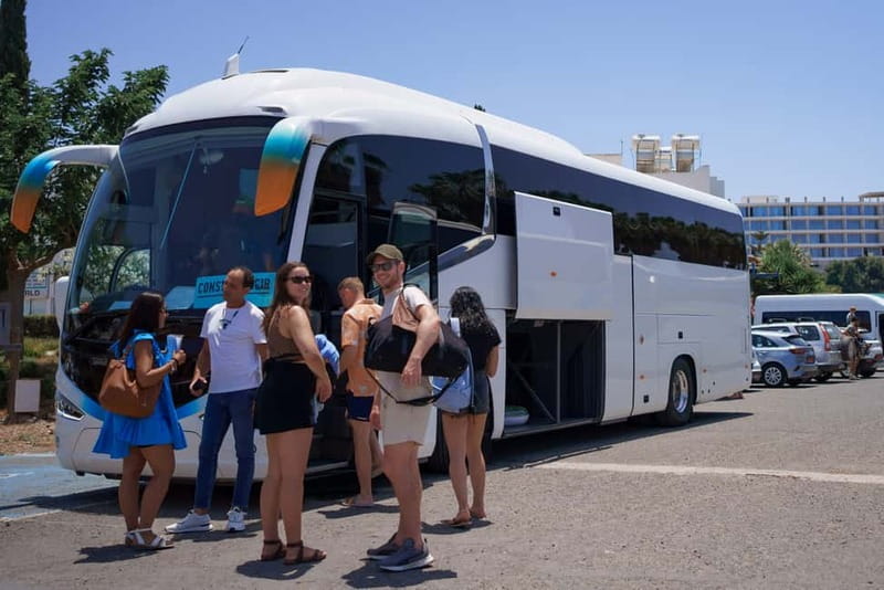 Paphos/Akamas: Blue Lagoon Bus & Boat Tour with Water Slide - Food, Drink, and Refreshments
