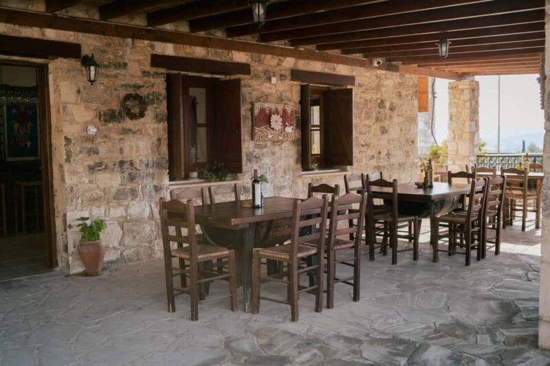 Paphos Hills Wine Tour: Tsangarides, Kolios & Vouni Panayia - Stepping Back in Time at Chrysoroyiatissa Monastery