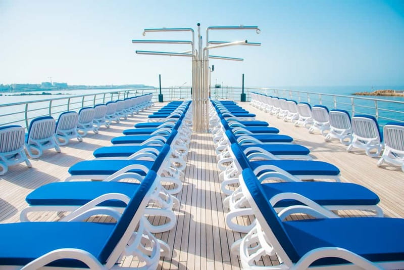 Paphos: Ocean Vision Half-day Cruise with BBQ, Drinks, Slide - Relax and Soak Up the Sun on the Sunbeds