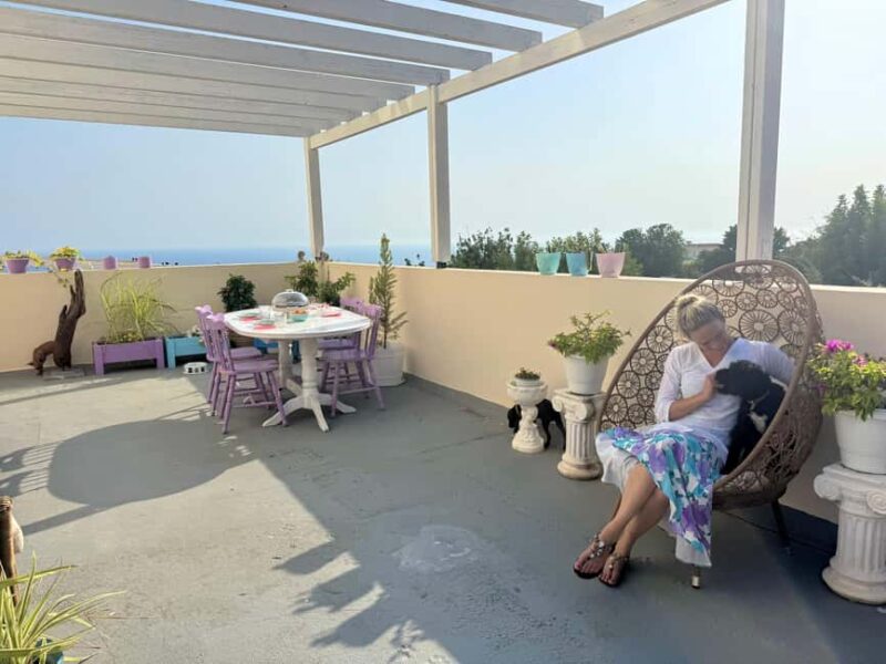 Paphos/ Peyia: Coffee, Cake, and Cuddles with Rescue Puppies - The Coastal Setting at the Sea-View Villa in Peyia