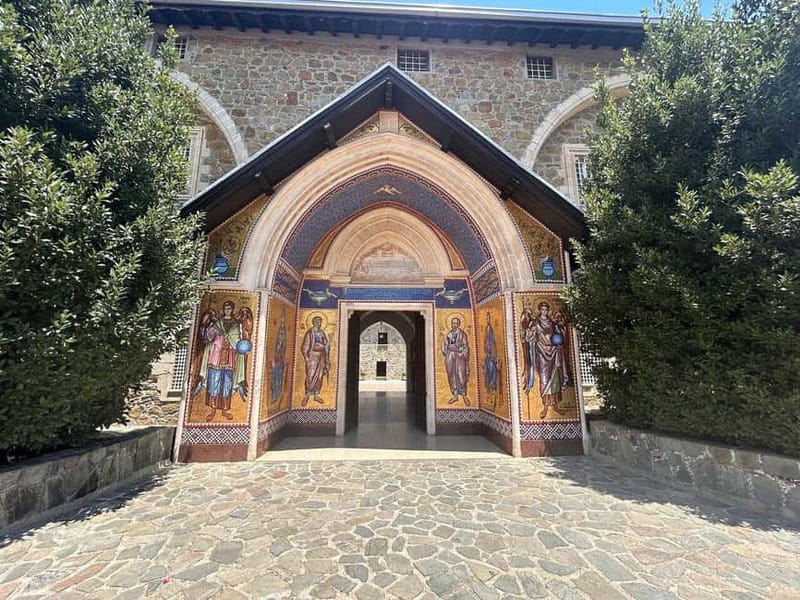 PAPHOS: Troodos Mountains "Monasteries & Villages" by coach - Visiting Chrysorrogiatissa Monastery in Mountain Setting