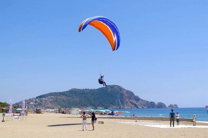 Paragliding Experience at the Peerless Cleopatra Beach - Paragliding from the Highest Peak at Yass Tepe for Long Flights