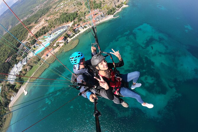 Paragliding First Class Above Ohrid - The Landing and Flight Duration