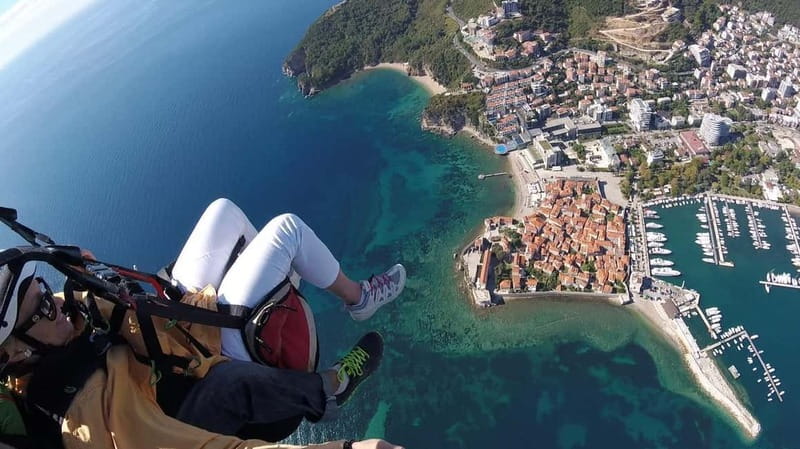 Paragliding Montenegro: Air Excursion Over Budva Old Town - The Take-Off from Brajii Mountain at 760 Meters