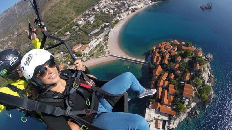 Paragliding Montenegro: Sveti Stefan Air Excursion - Key Points
