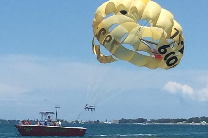Parasailing Adventure above the Gulf of Mexico - The Water Dips and Free Falls: Adding Excitement to the Flight