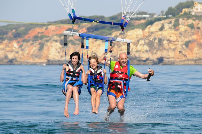 Parasailing from Albufeira Marina by Boat - Scenic Boat Ride Along the Algarvian Coast