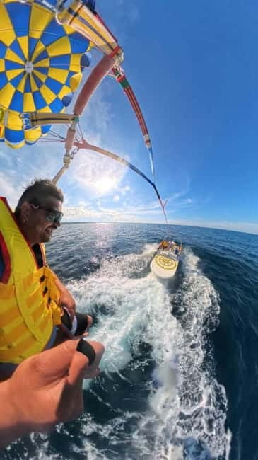 Parasailing in Polignano: A parachute adventure - The Speedboat Ride and Coastal Views