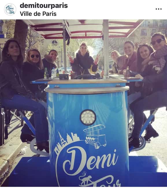 Paris: 1.5-Hour Eiffel Tower Beer Bike Tour - The Experience Provider: Demi Tour - Beer Bike Bar