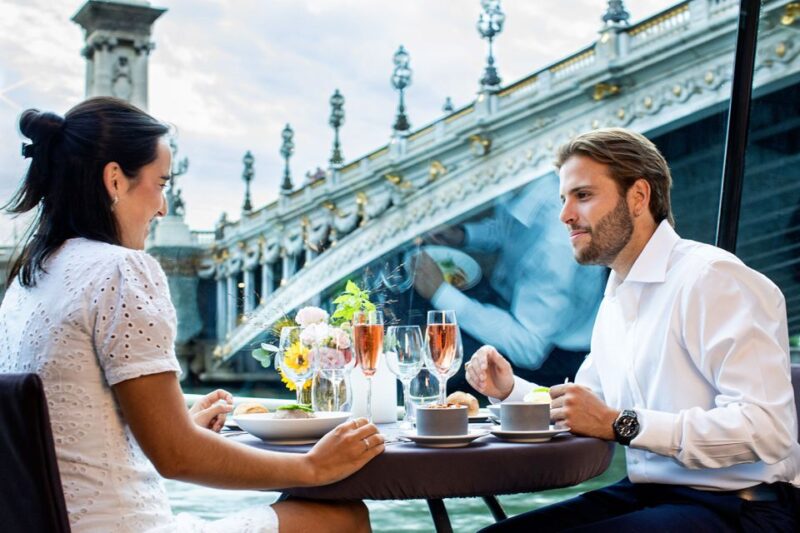 Paris: 3-Course-Dinner Cruise with Wine on the Seine River - Iconic Departure Point at the Eiffel Tower
