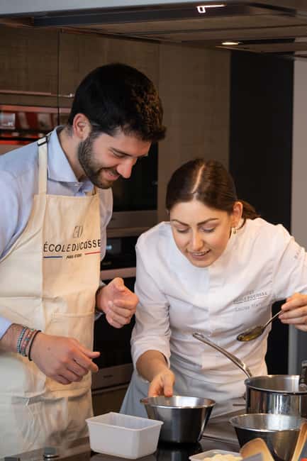 Paris: 3-star cooking workshop at the Ducasse School - The Final Meal and Wine Pairing