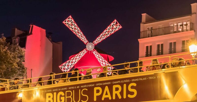 Paris: Big Bus Panoramic Night Tour by Open-Top Bus - Route Highlights and Major Stops