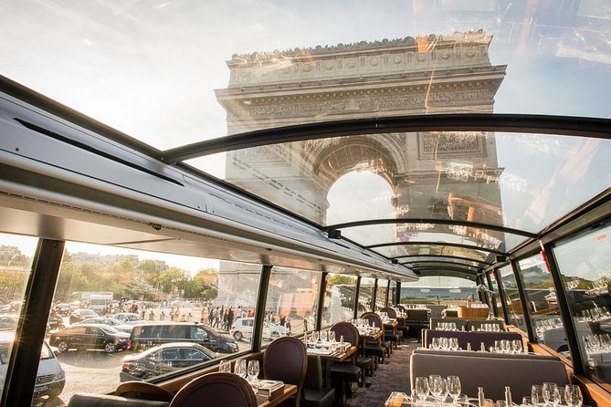 Paris Bustronome Gourmet Sightseeing Dinner on a Panoramic Bus - Key Points