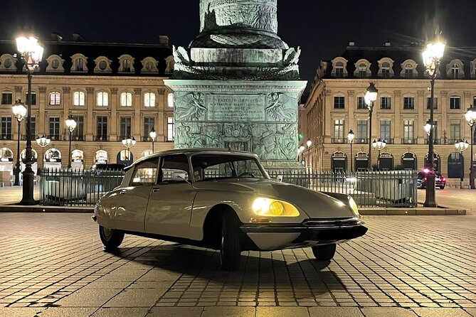 Paris by Night Tour in a Vintage Open-Top French Car Citroën DS - The Itinerary and Landmark Highlights