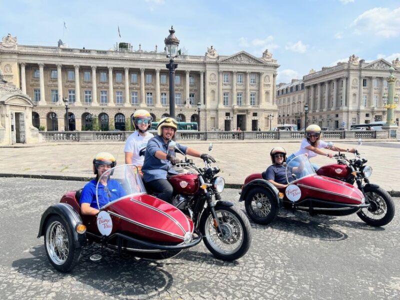Paris by sidecar 1HR Tour - The Experience of Guided Commentary in Two Languages