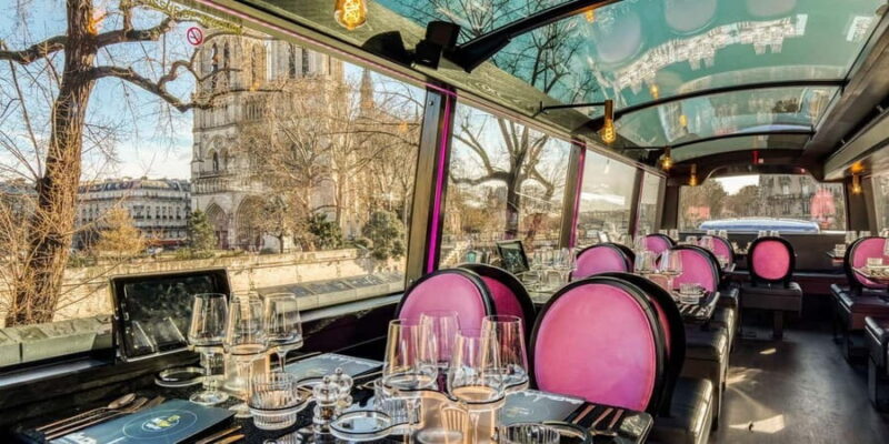 Paris: Champs Elysées Bus Toqué w/Lunch & Glass of Champagne - Practical Details: Starting Points, Duration, and Group Size