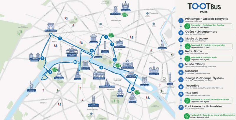 Paris: Discovery Hop-On Hop-Off and Paris by Night Tour - Key Points