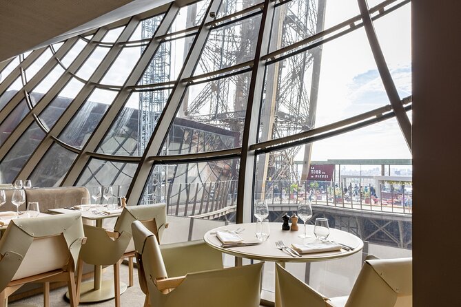 Paris Earliest Lunch at Eiffel Tower Madame Brasserie Restaurant - Stunning Views of Paris from the First Floor