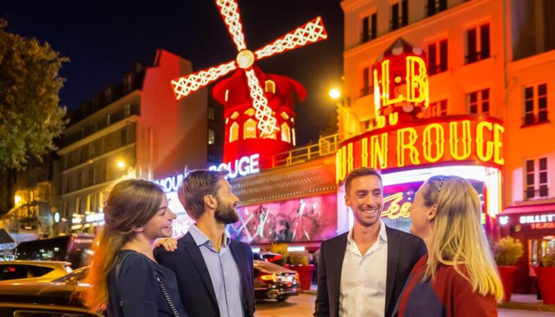 Paris: Evening Sightseeing Tour and Moulin Rouge Show - The Enchanting Seine Bridges and Nighttime Landmarks