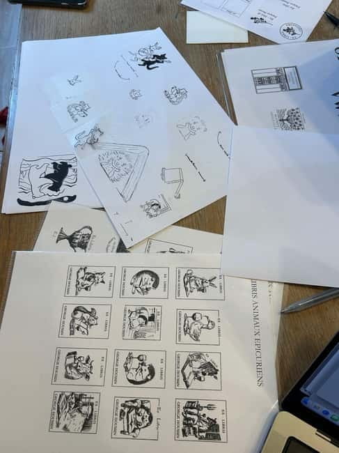 Paris: ex-libris stamp-making and drawing workshop - Flexible Booking and Cancellation Policies