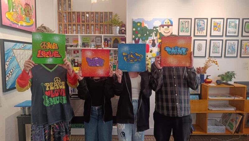 Paris: Graffiti on Canvas Workshop at an Art Studio - The Creative Process and Techniques