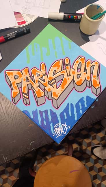 Paris: Graffiti on Canvas Workshop at an Art Studio - The Role of the Professional Street Artist