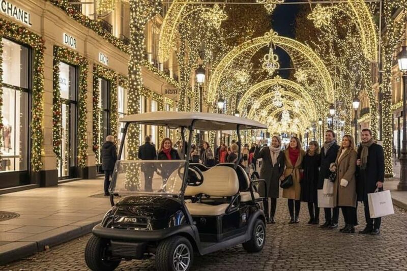 Paris: Private Christmas Lights Tour by Golf Cart - Riding in a Quiet, Eco-Friendly Golf Cart