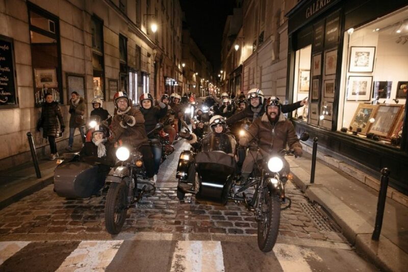 Paris: Romantic Sidecar Tour by Night with Champagne - Experience Paris in a Vintage Sidecar with Champagne on a Romantic Night Tour