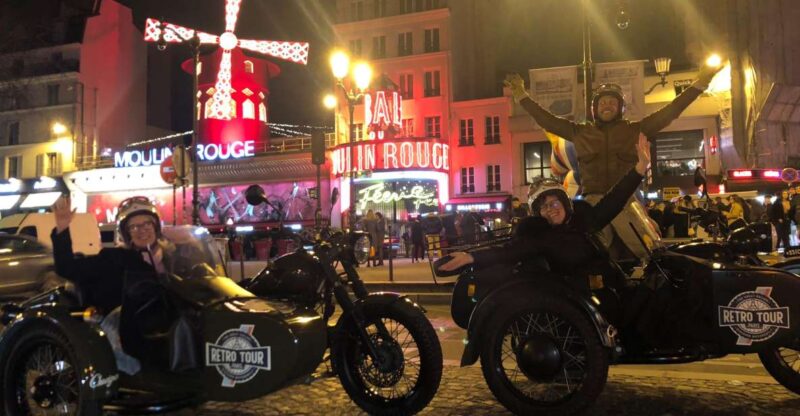 Paris: Romantic Sidecar Tour by Night with Champagne - Crossing the Bridges Over the Seine for Romantic Views