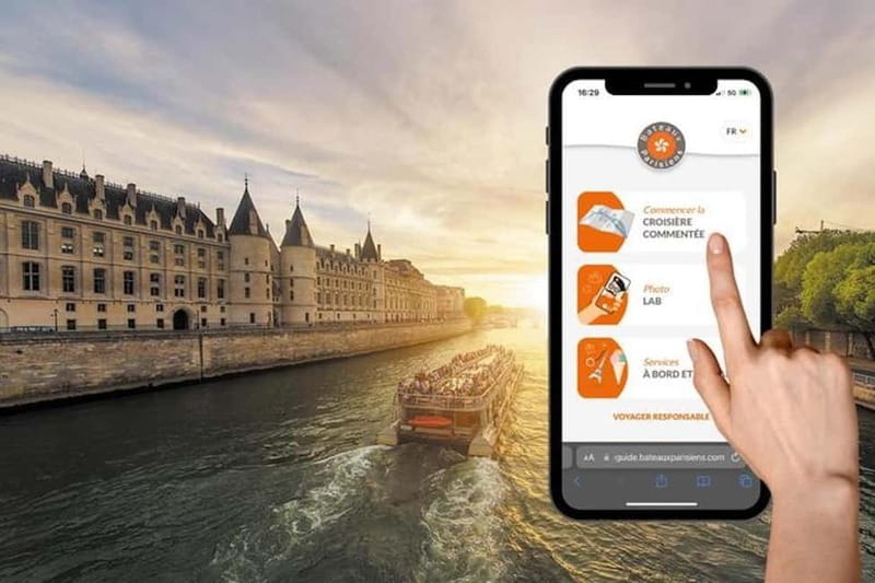 Paris: Seine Cruise with French Music Playlist & Postcard - Easy Departure from the Eiffel Tower for Flexible Schedules