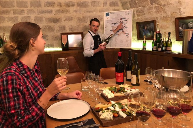 Paris - Ten Wines and Ten Cheeses Tasting in a Royal Cellar - The Historic Setting of Les Caves du Louvre