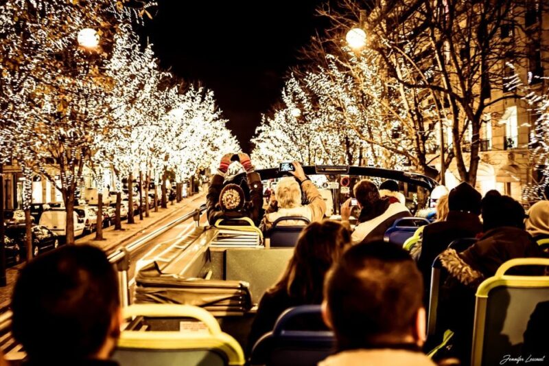 Paris: Tootbus Open-Top Christmas Bus Tour - Audio Guide and Themed Christmas Music