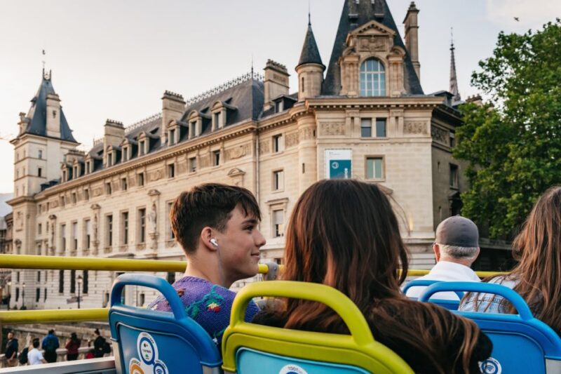 Paris: Tootbus Panoramic by Night Bus Tour with Audioguide - Key Points