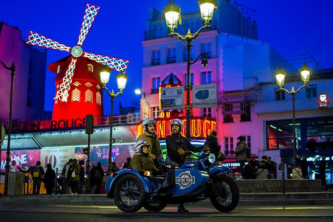 Paris Vintage Tour by Night on a Sidecar with Champagne - Discover Paris’s Iconic Landmarks on a Vintage Sidecar