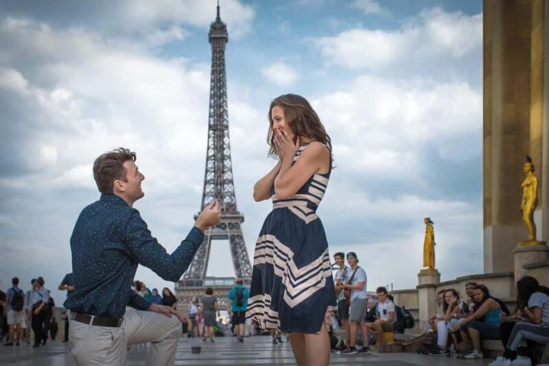 Parisian Proposal Perfection. Photography/Reels & Planning - The Highlights of the Proposal Photoshoot in Trocadéro