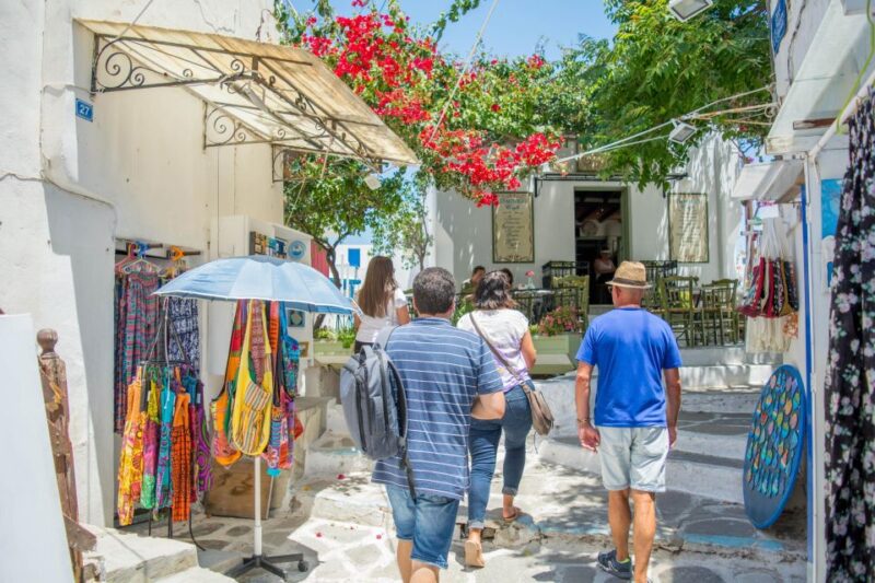 Paros & Antiparos Islands French tour including lunch - Enjoying a Traditional Lunch in a Local Tavern