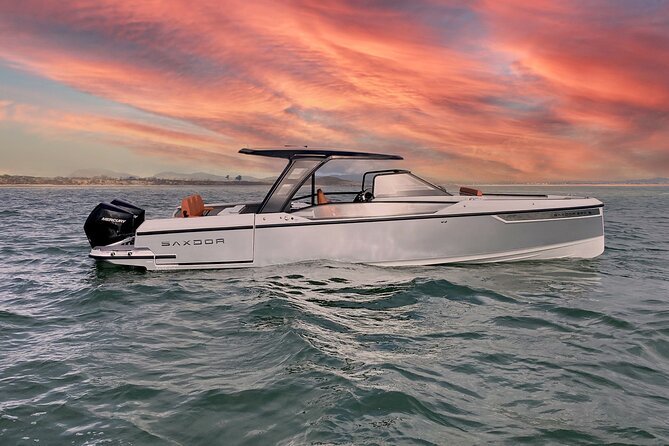 Paros-Antiparos Private Cruise on a Luxurious Saxdor 320 - The Luxury Saxdor 320: A Small but Stylish Vessel