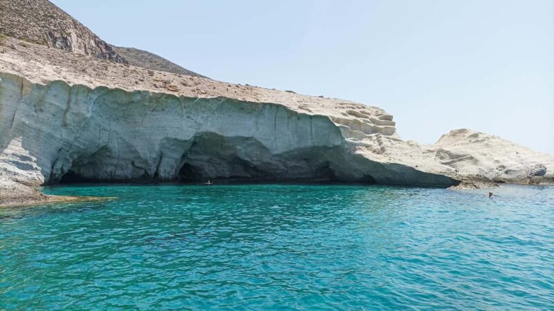 Paros: Private Boat Tour to Antiparos & Blue Lagoon Swimming - Starting Point at The Sailors Ride in Alyki