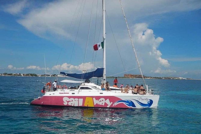 Party On Sailing Cruise to Isla Mujeres from Cancun - Snorkeling at the Caribbean Reefs
