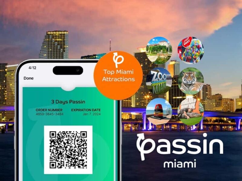 Passin Miami: 30+ Attractions, eSIM & 1-Way Airport Transfer - Unlock Over 20 Miami Attractions with a Digital Pass