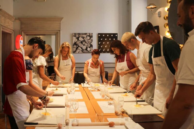 Pasta Carbonara & Tiramisu Class with Wine & Prosecco - Learning to Make Pasta from Scratch Near Piazza Navona