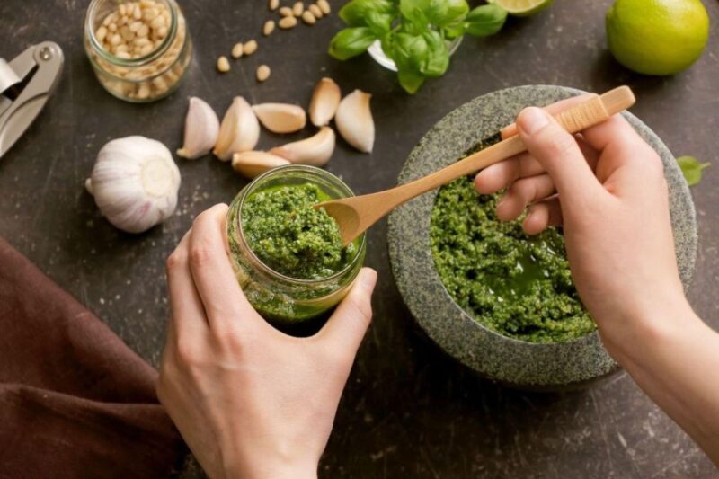 Pasta Cooking Class with Pesto Sauce Making in Rome Center - Crafting Traditional Genovese Pesto