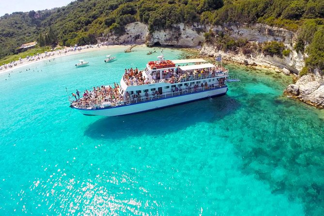 Paxos Antipaxos Blue Caves Cruise from Corfu - Sailing Along Paxos’s Rocky Coastline and White Beaches