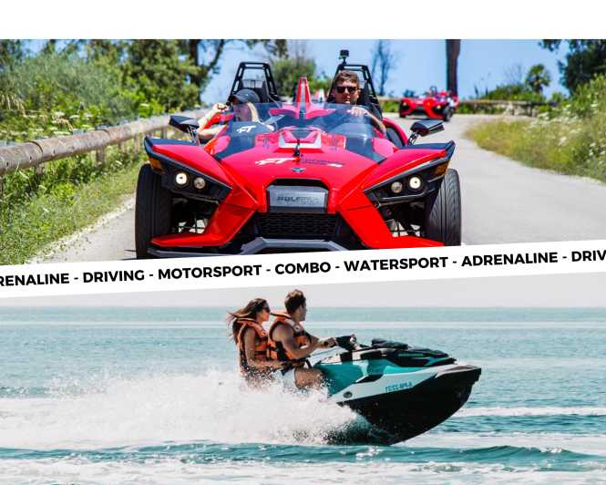 Peguera: Racing Car Drive and Jet Ski Combo Tour - Visiting Cala en Basset and Sagilau Cave