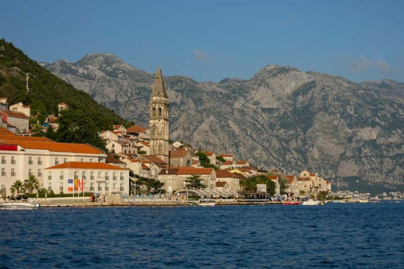 Perast: Guided Tour in a Fiat Topolino E-Car - Scenic Drive along the Boka Bay Seaside Road