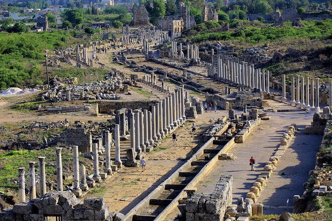 Perge, Aspendos, Side and Waterfall Full Day Tour - Side: A Town of Ancient and Modern Life