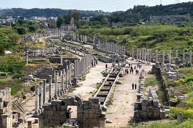 Perge, Aspendos, Side & Waterfall Full-Day Tour from Antalya - Visiting Perge Ancient City: A Roman Architectural Treasure