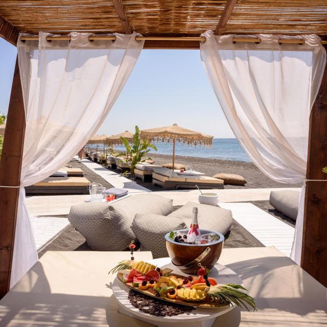 Perivolos Beach: Sun-Bed Experience FortyOne Bar Restaurant - Stellar Service Recognized in Many Reviews
